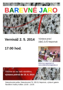 Výstava ZUŠ Nepomuk - Barevné jaro 02.05.2014